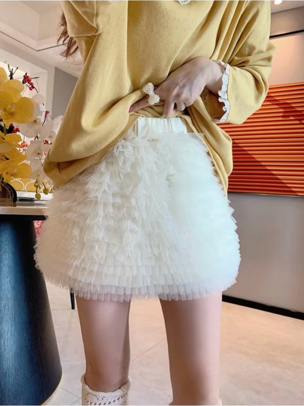 brand new Mesh Tiered Skirt in 3 colors